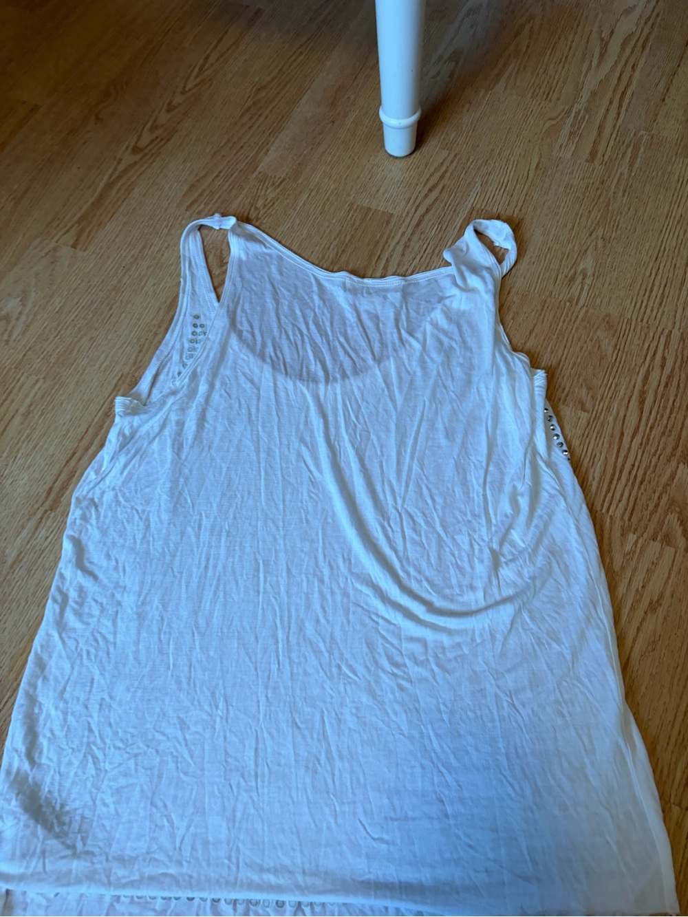 Michael Kors White Studded Tank Top - Picture 3 of 4
